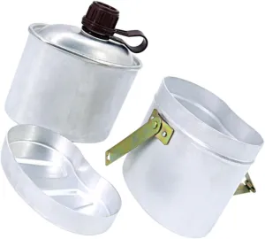 Style Canteen Set Camping Pot Outdoor Water Pot for Camping Aluminum Material