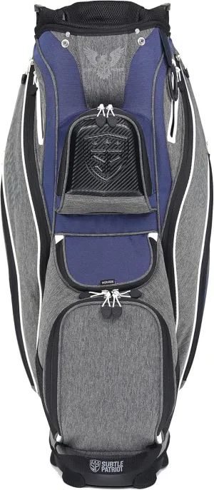 Subtle Patriot Golf Cart Bag – Ultralight and Organized Golf Bag/Designed for Cart Riding/Hold 15 Clubs/Pocketing Varies