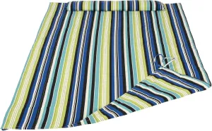 SUNCREAT Outdoor Double Hammock Pad, Soft Comfortable Polyester Pad, Green Stripes