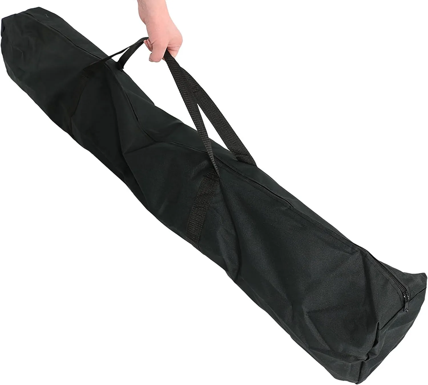Sunnydaze Double Brazilian Hammock with Stand and Carrying Case - 400-Pound Capacity - Black Stand - Beach Oasis