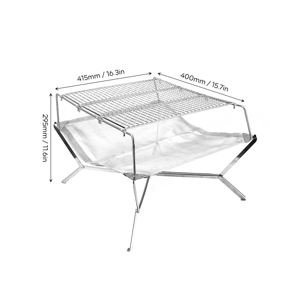 Sunset Ultralight Foldable Fire Pit Grill
