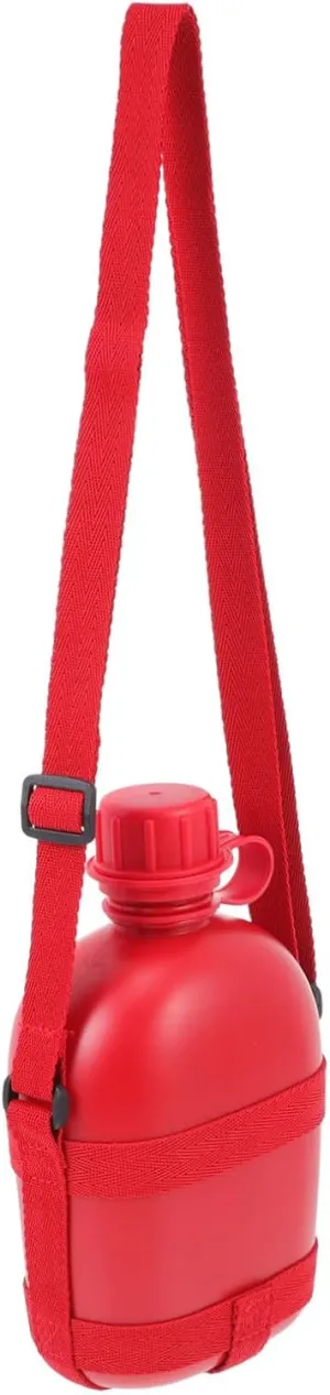 SUPVOX Sturdy Outdoor Kettle Portable Water Jug Shoulder Strap Modern Water Bottle for Hiking Travel