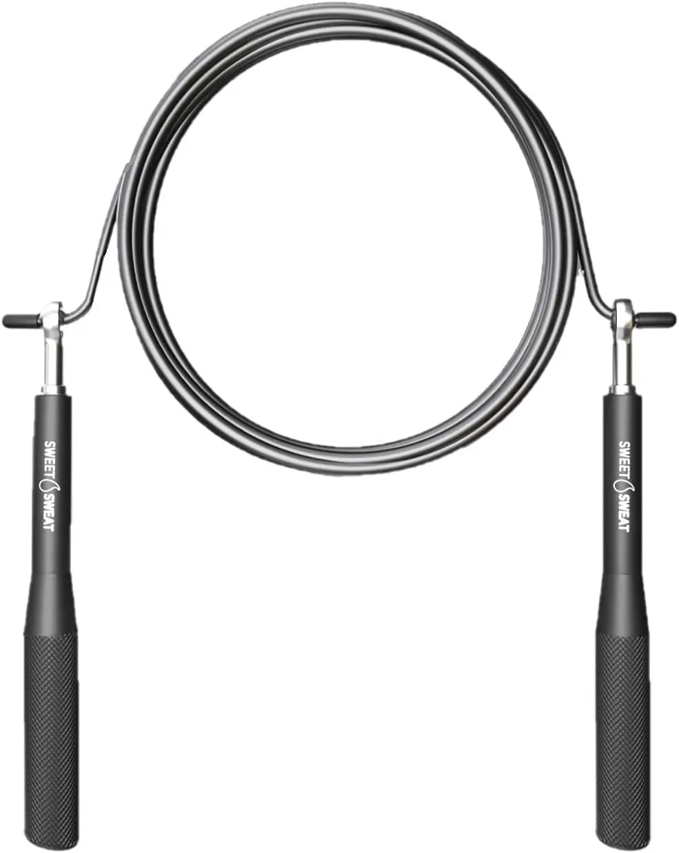 Sweet Sweat Performance Jump Rope ~ 10ft Adjustable Length Rope for Fitness and Speed Training ~ Includes Mesh Cary Bag & Bonus Rope