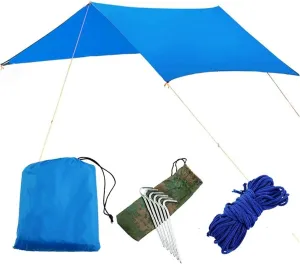 Swing Set 1-2 Person Outdoor Net Parachute Hammock, Camping Hammock, Hanging Bed, Portable Swing, Double Chair, Army Green Portable Swing Seat (Color : Blue Canopy)