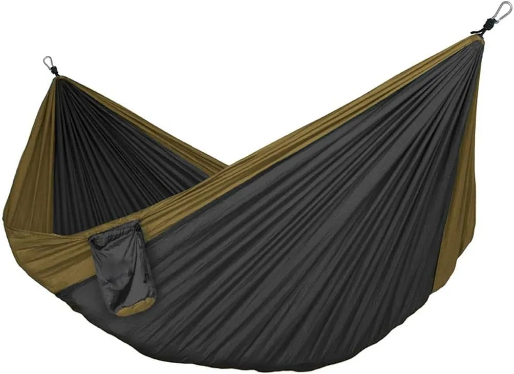 Swings Single Double Outdoor Hammock Swing 125.9x78.7 Inch Nylon Parachute Cloth Portable Hammock Leisure Travel Camping Hammock Swing Swing Outside Toys (Color : E)