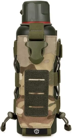 Tactical Molle Water Bottle Nylon Pouch 0.3L-0.8L Canteen Cover Holster Travel Kettle Bag with Molle System
