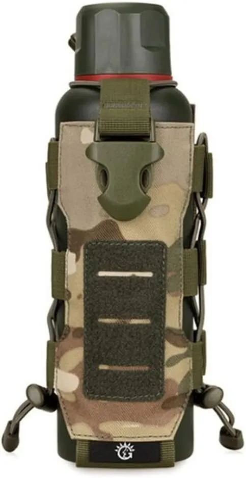 Tactical Molle Water Bottle Nylon Pouch 0.3L-0.8L Canteen Cover Holster Travel Kettle Bag with Molle System