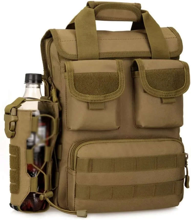 Tactical Molle Water Bottle Nylon Pouch 0.3L-0.8L Canteen Cover Holster Travel Kettle Bag with Molle System
