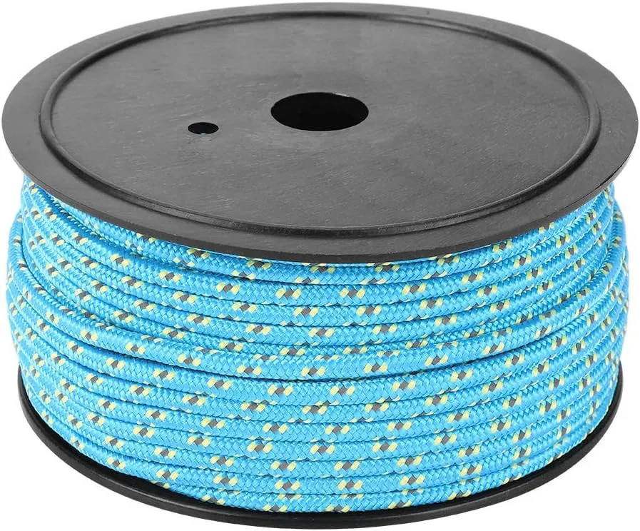 Tent Rope Reflective Cord Guyline Canopy Tent Rope Guy Line Tent Glow in The Dark Tent Rope High Visibility Tent Line for Camping Hiking