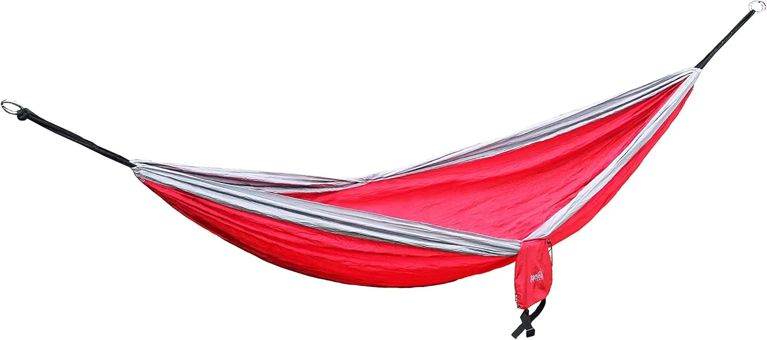 Texsport Rambler Double Hammock, Chili Pepper/Gray (14276)