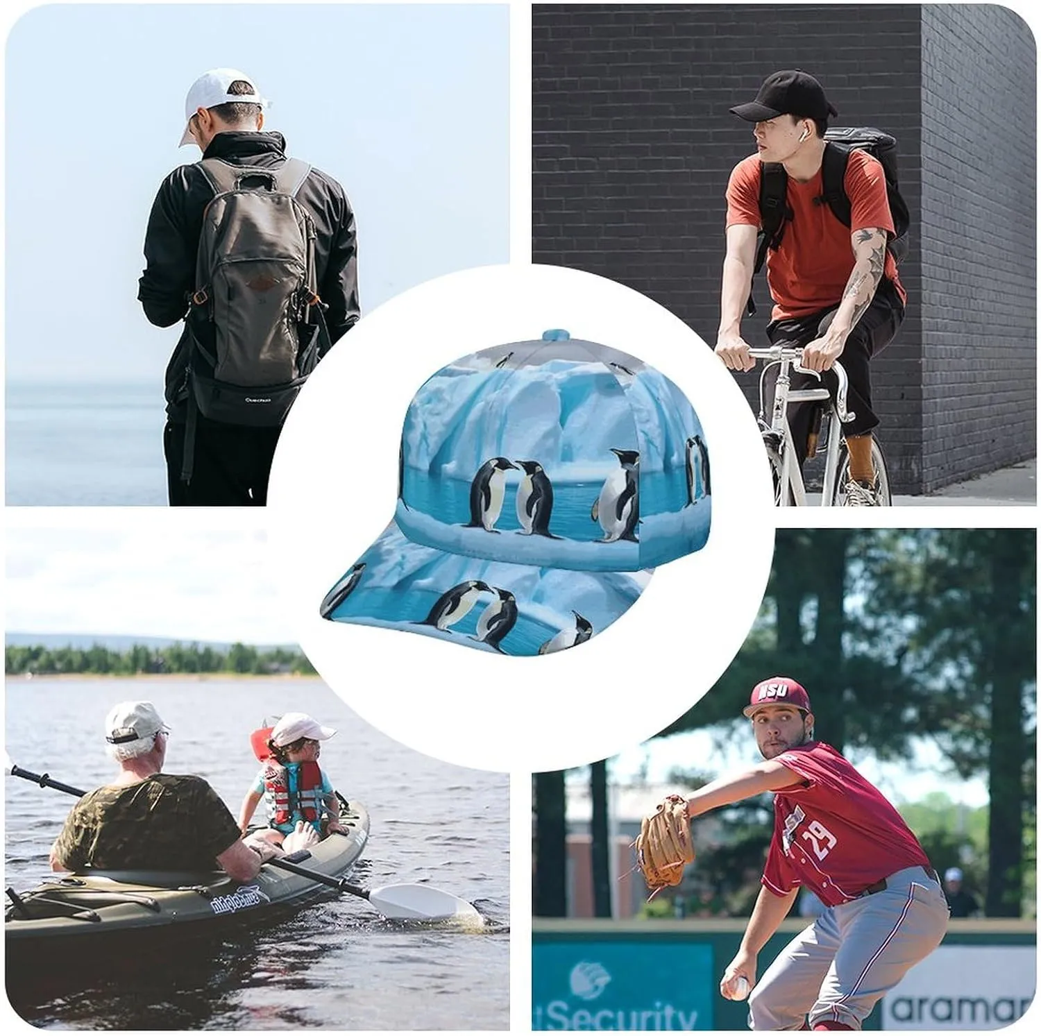 The Iceberg Baseball Cap Adjustable Golf Dad Hat Sports Cap Outdoor for Running Workouts