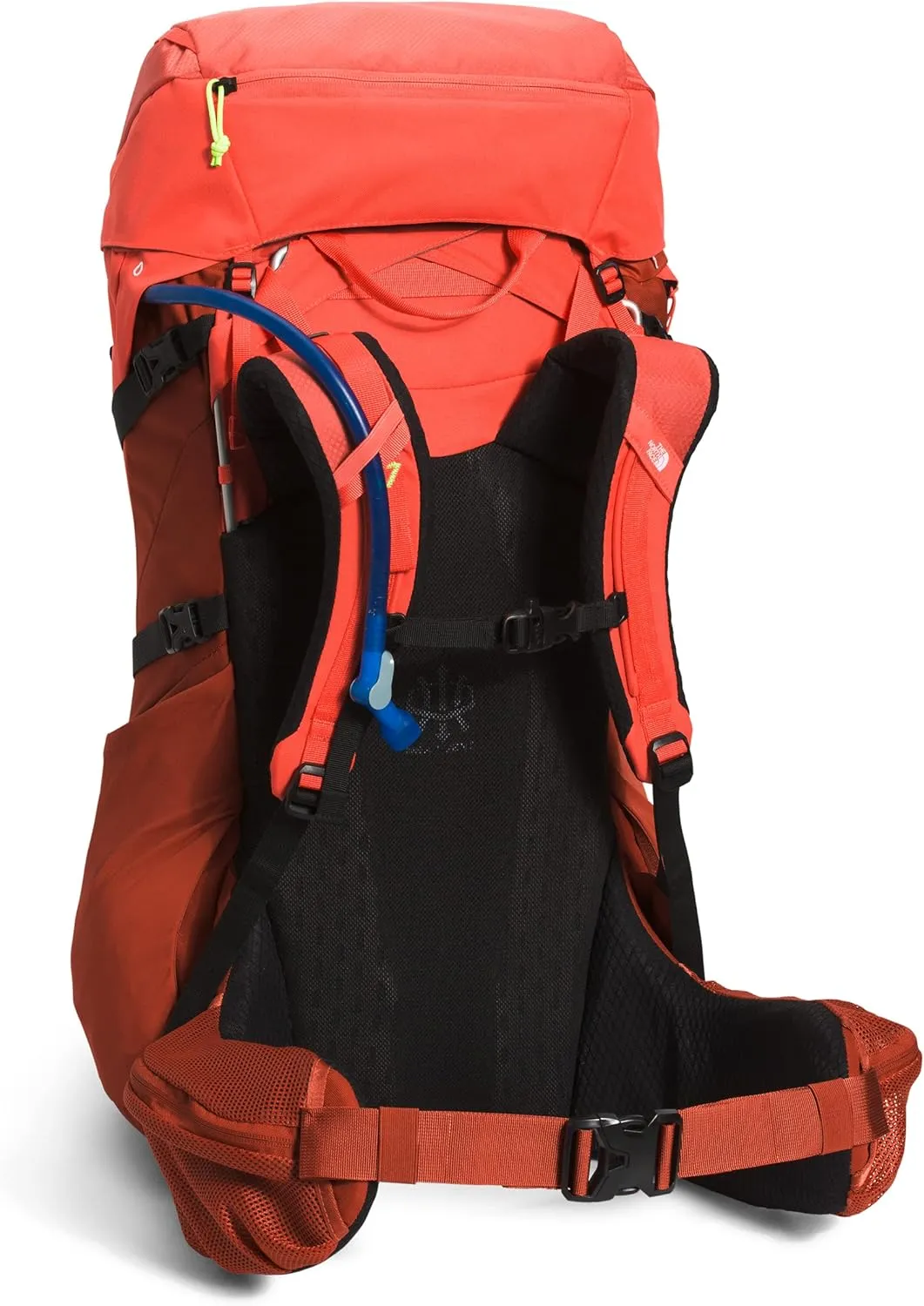 THE NORTH FACE Women's Terra 55 Backpacking Backpack, Retro Orange/Rusted Bronze/LED Yellow, Medium/Long