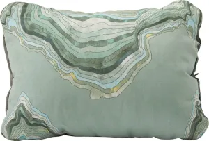 Therm-a-Rest Compressible Cinch Camping and Backpacking Pillow, Small - 12 x 16 Inch, Sage Topo Wave Print