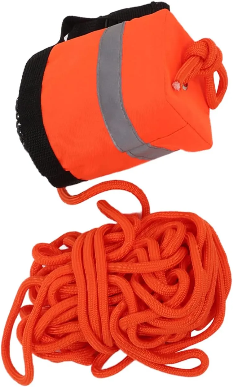 Throw Rope Bag Life Saving Reflective Rope Water Floating Bag Saving Equipment for Water Sports Rescuing