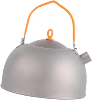 Titanium Kettle Camping Kettle for Open Fire Portable Tea Kettle Tea Pot for Climbing Hiking Backpacking Fishing Picnic
