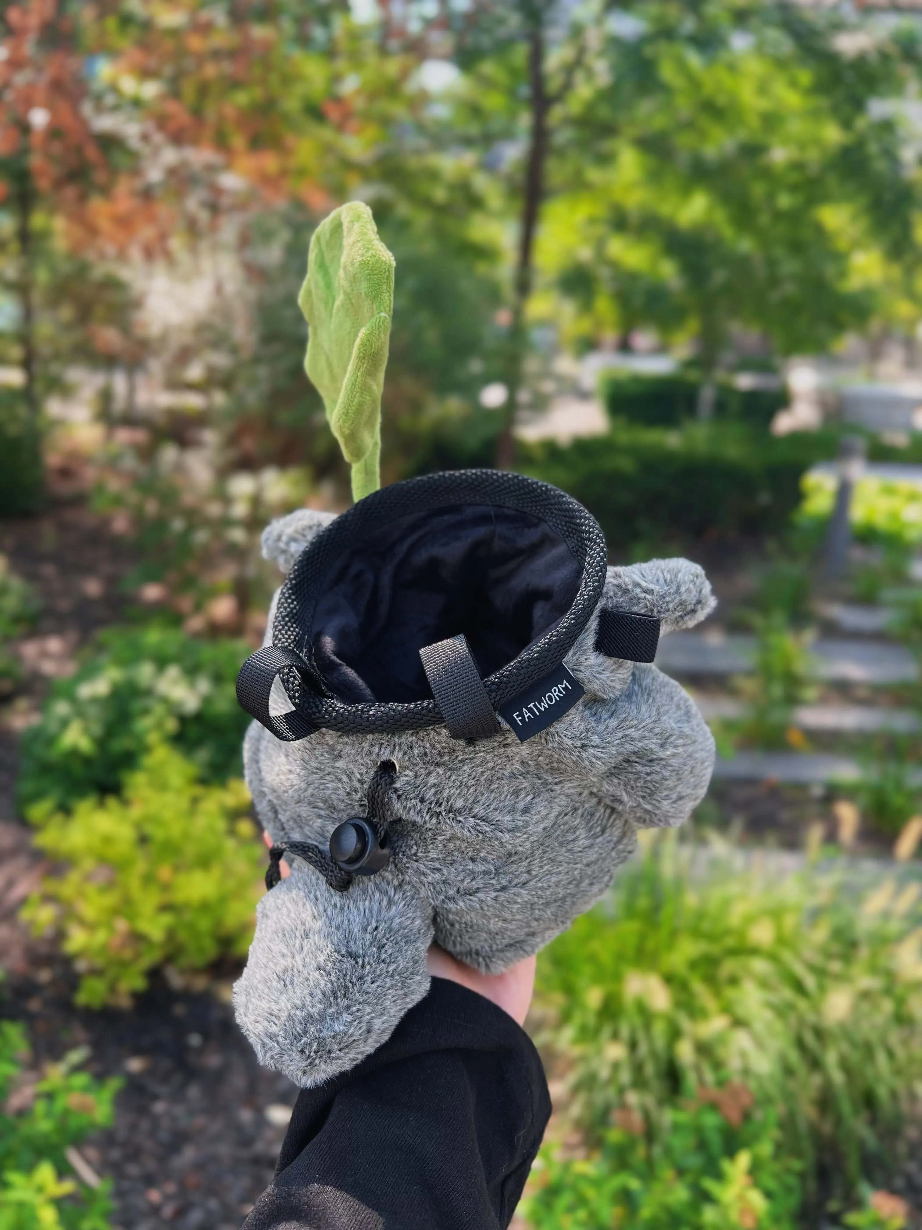 Totoro with Lotus Leaf Chalk Bag/Chalk Bucket