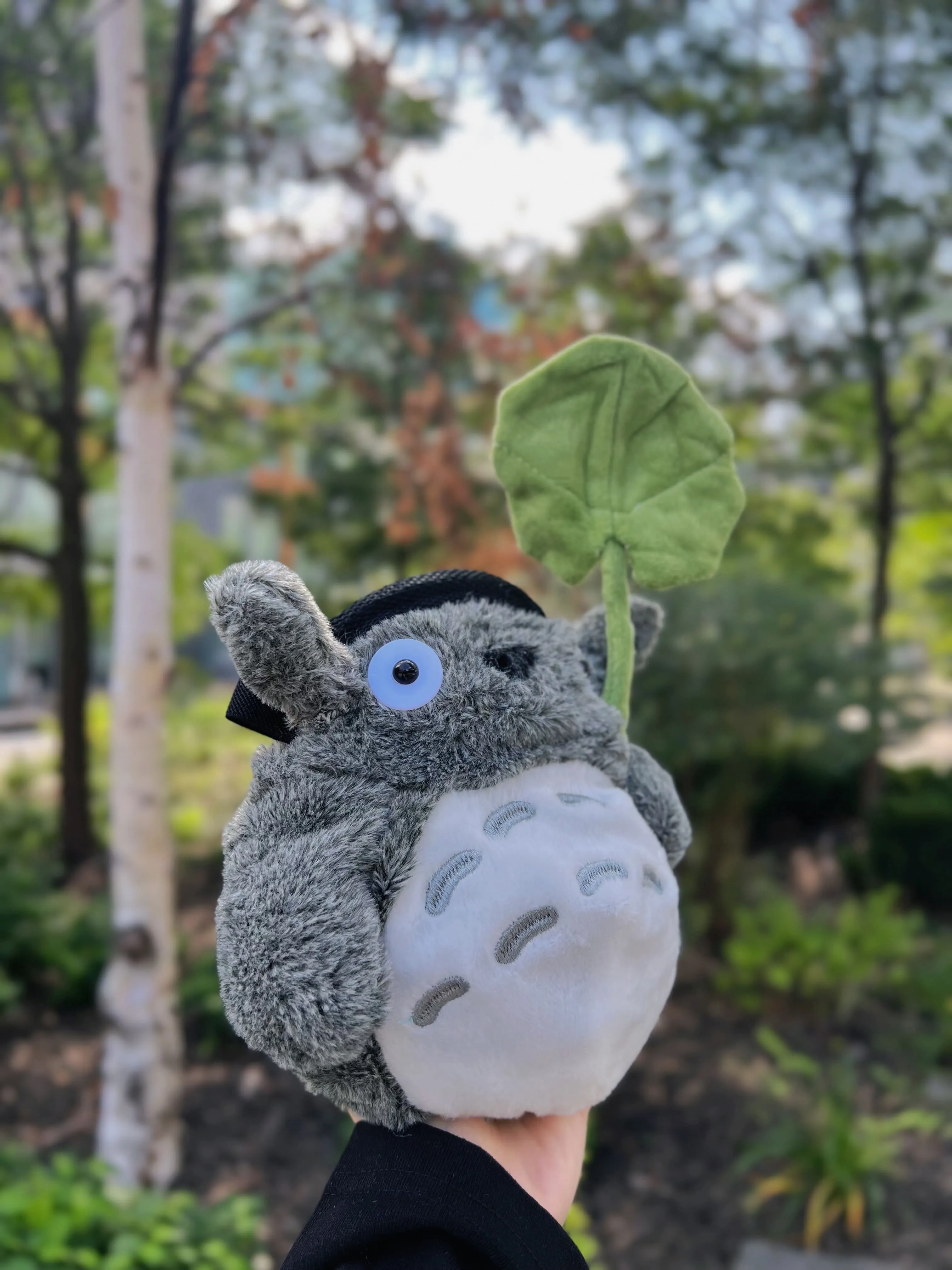 Totoro with Lotus Leaf Chalk Bag/Chalk Bucket