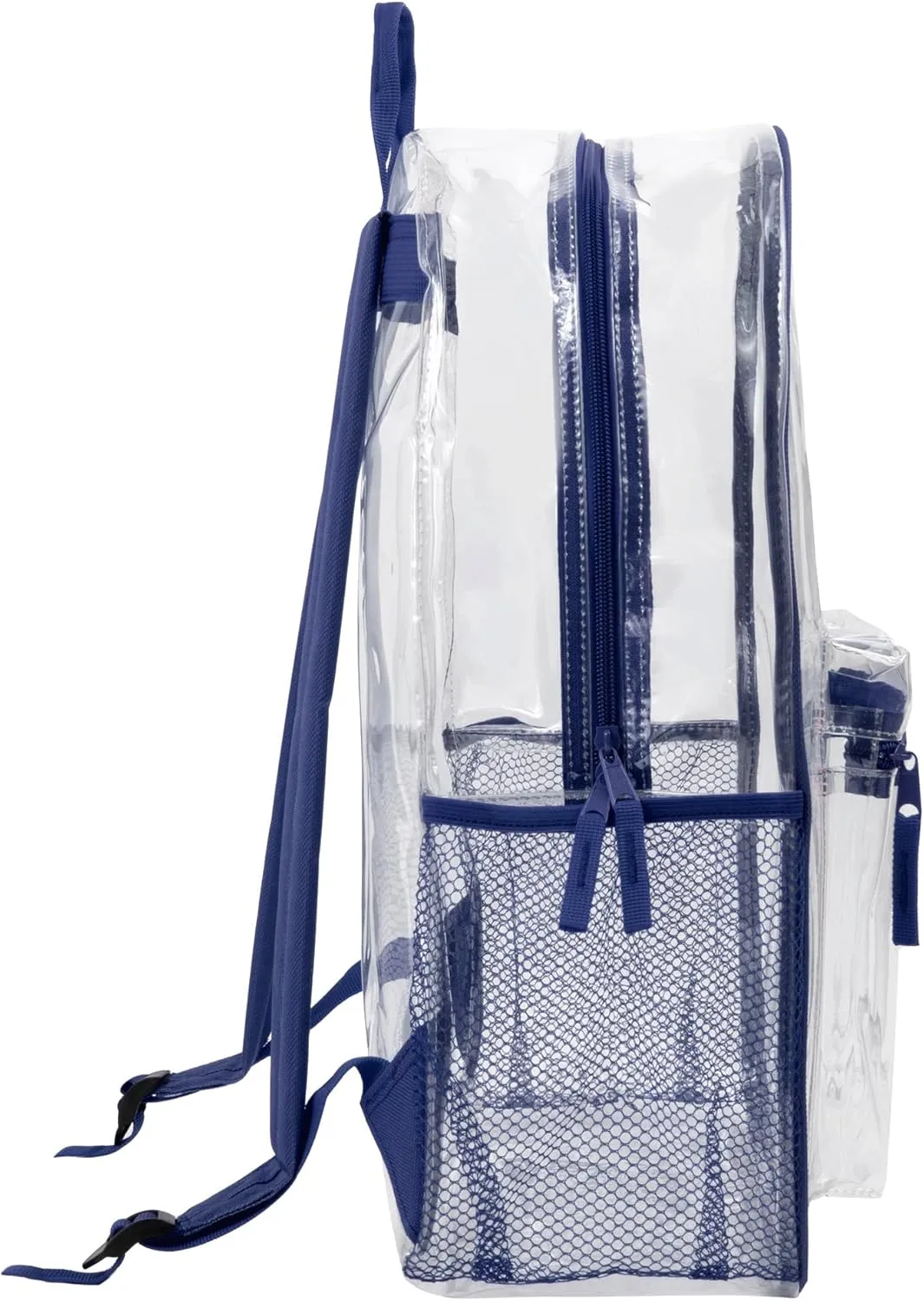 Trail maker Clear Backpack Heavy Duty with Padded Straps, Side Pockets for Kids, Boys, Girls, School, Stadium Approved Events
