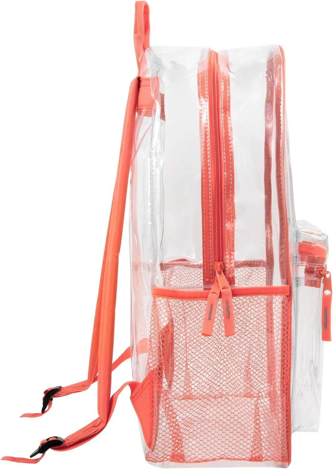 Trail maker Clear Backpack Heavy Duty with Padded Straps, Side Pockets for Kids, Boys, Girls, School, Stadium Approved Events