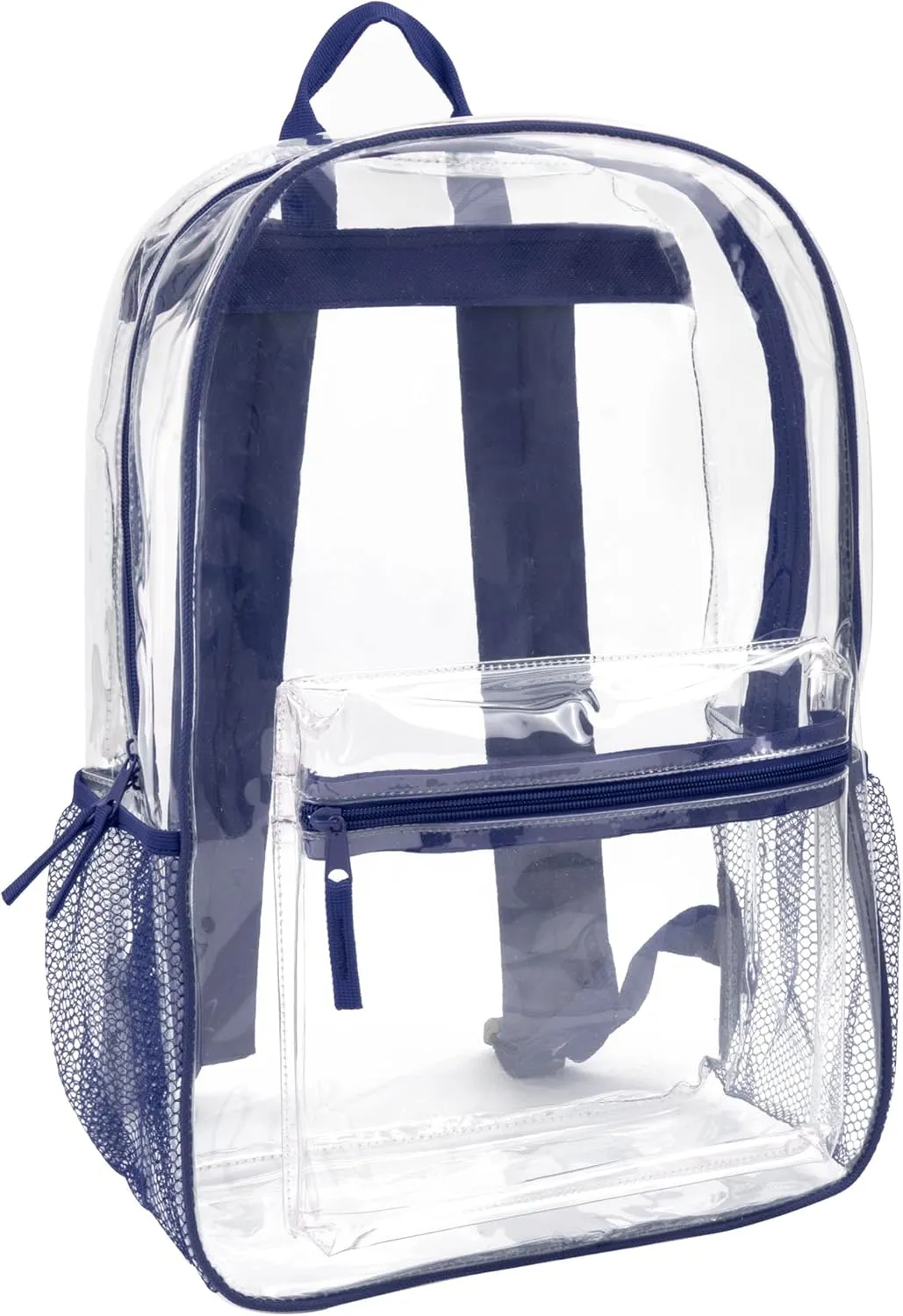 Trail maker Clear Backpack Heavy Duty with Padded Straps, Side Pockets for Kids, Boys, Girls, School, Stadium Approved Events