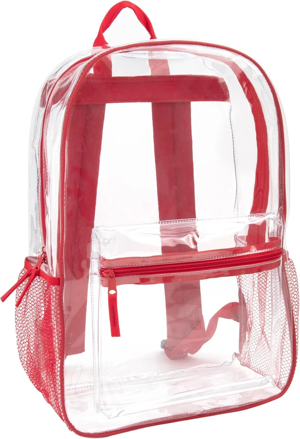 Trail maker Clear Backpack Heavy Duty with Padded Straps, Side Pockets for Kids, Boys, Girls, School, Stadium Approved Events
