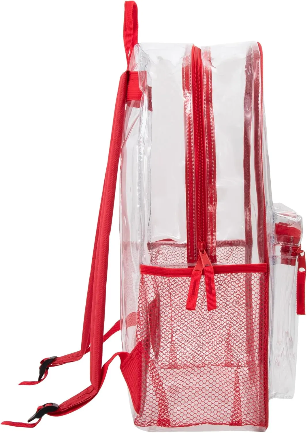 Trail maker Clear Backpack Heavy Duty with Padded Straps, Side Pockets for Kids, Boys, Girls, School, Stadium Approved Events