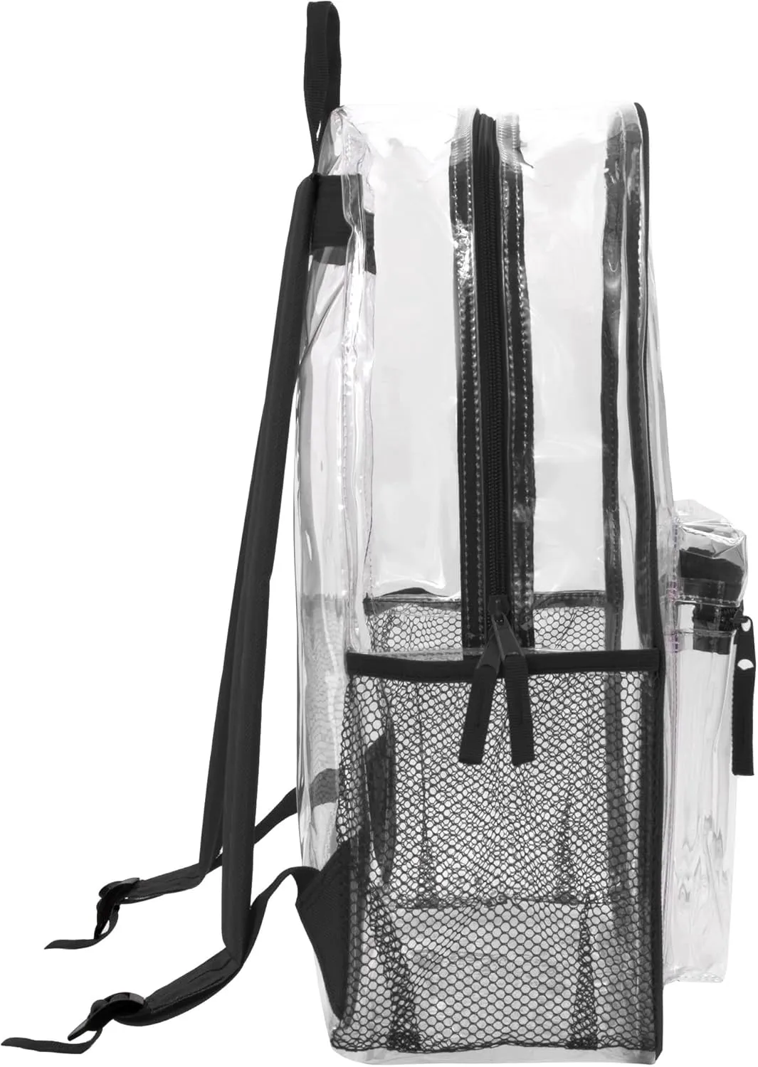 Trail maker Clear Backpack Heavy Duty with Padded Straps, Side Pockets for Kids, Boys, Girls, School, Stadium Approved Events