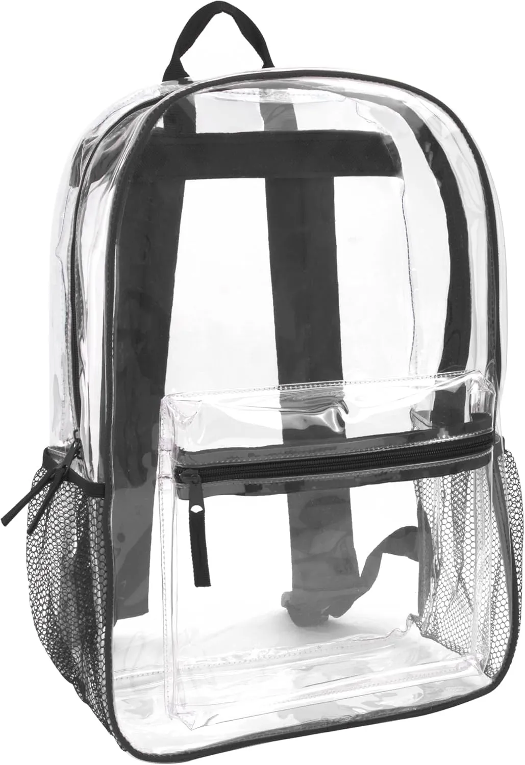 Trail maker Clear Backpack Heavy Duty with Padded Straps, Side Pockets for Kids, Boys, Girls, School, Stadium Approved Events