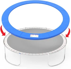Trampoline Pad, 12FT/14FT/15FT Trampoline Replacement Pad, No Holes for Pole,Waterproof and Tear-Resistant Protection,Trampoline Spring Cover