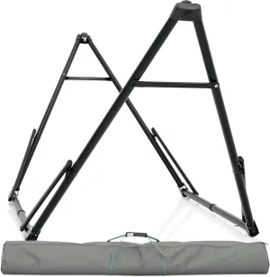 Tranquillo Unity Adjustable Hammock Stand, Collapsible Camping Hammock and Stand, 800 lbs Capacity Steel Double Hammock Stand for 2 Persons, Steel Frame - Black
