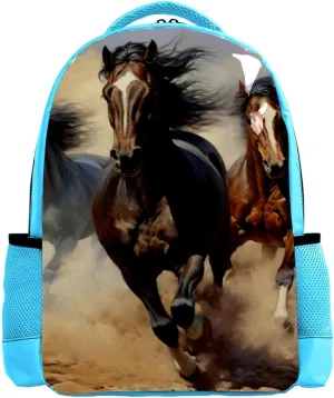Travel Backpack,Work Backpack,Back Pack,Running Horse Prairie Animal,Backpack