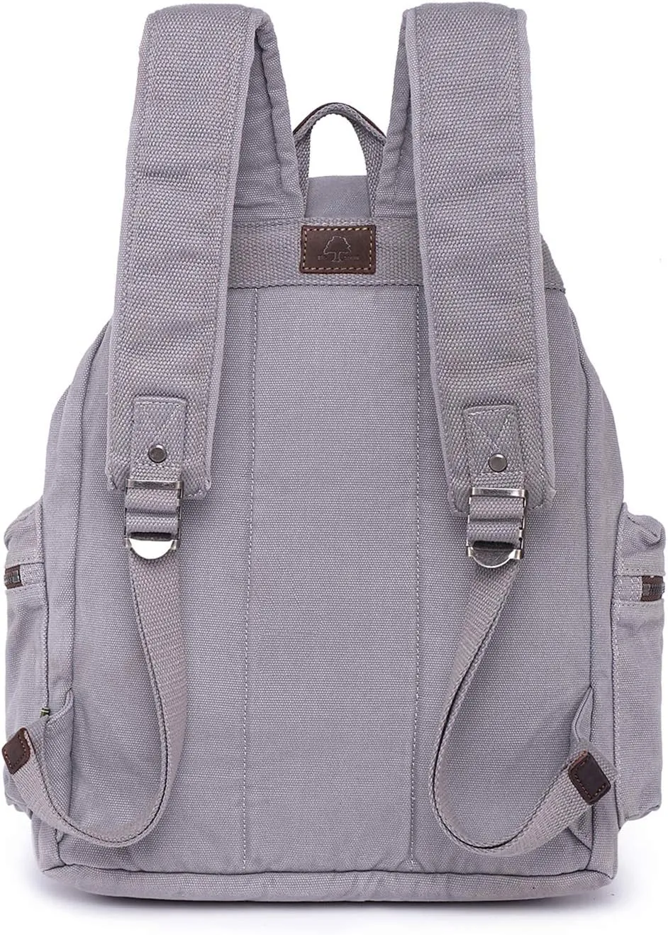 TSD Brand Silent Trail Canvas Backpack (Grey)