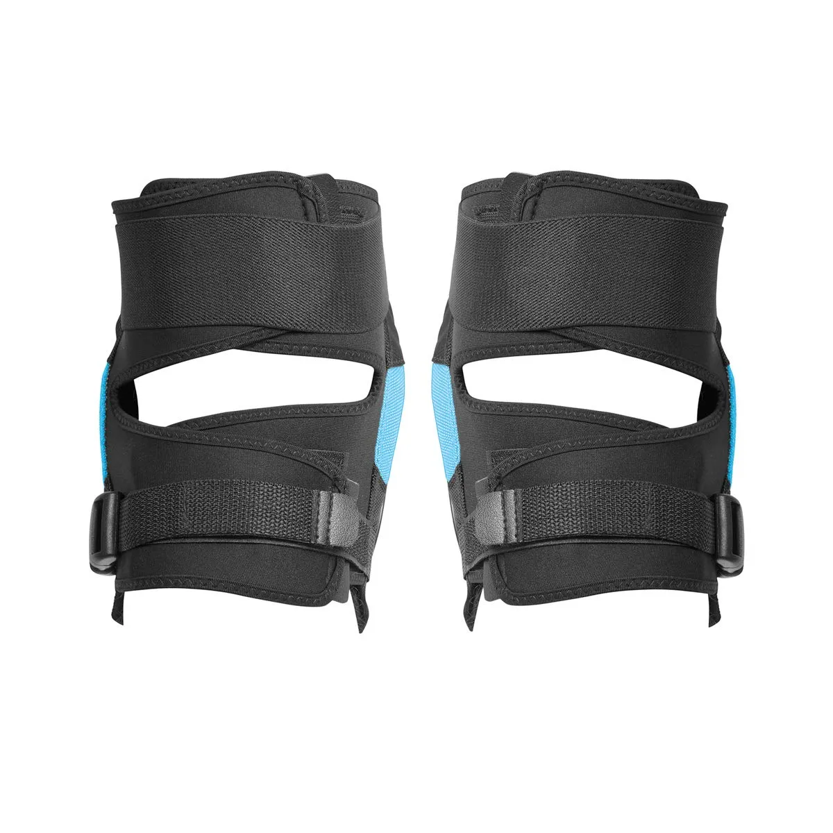 TSG Knee Pads Force III A, Skateboard, Hardshell, EVA and ACF Foam, Protective Gear, Crash Protection, Replaceable PE Cap, Tear Resistant Nylon, Certified, Open Back, Adults, Swiss, Black