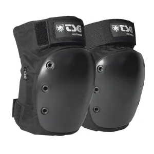 TSG Kneepad All Terrain Protective Pad, Skateboarding, Hardshell, EVA Foam, PE Knee Cap, Pre Shaped, Horseshoe, Tear Resistant Nylon, Top 360 Degree Strap, Pull Over, Swiss Design, Black
