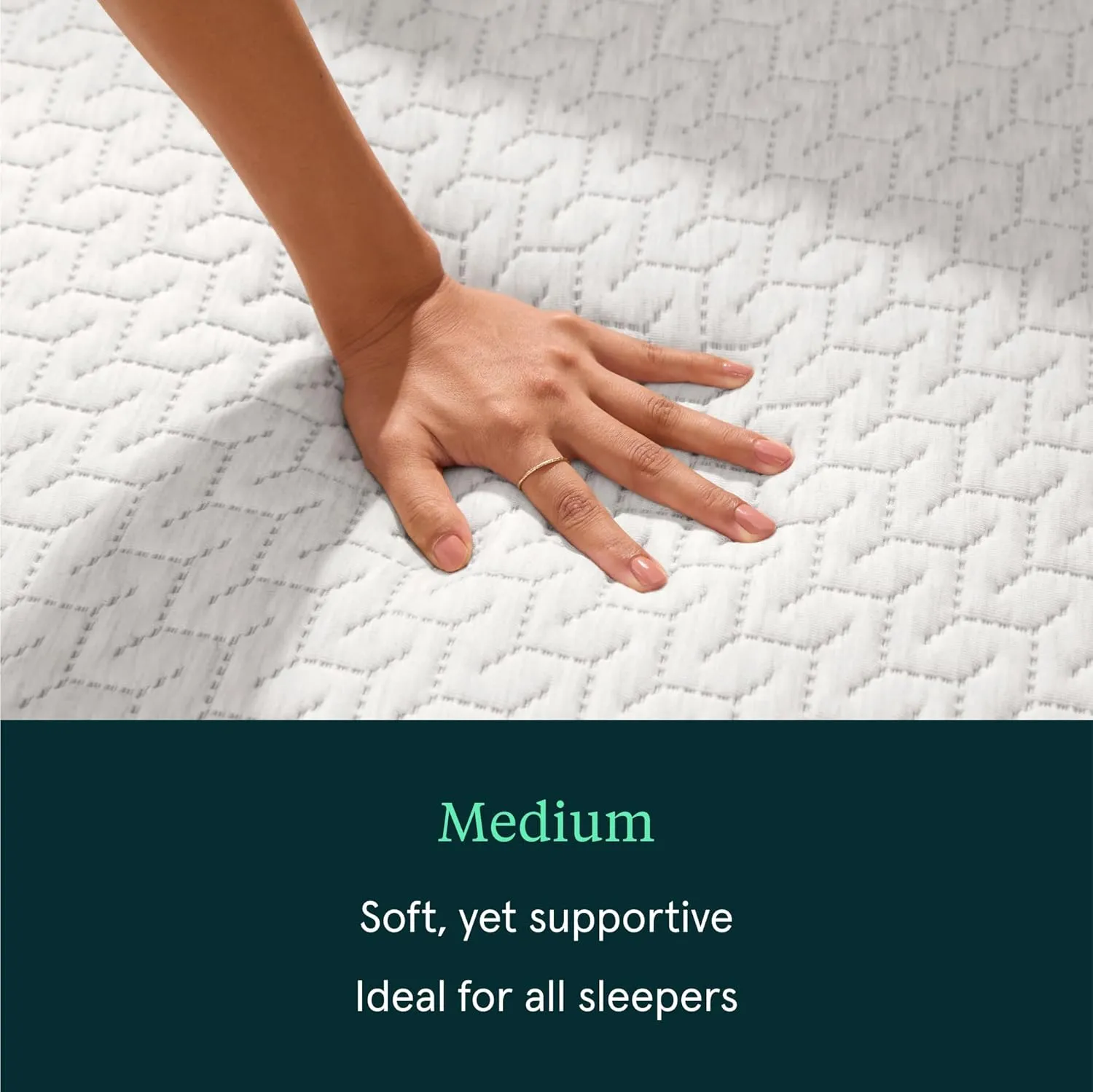 Tuft & Needle Original Medium King Size Adaptive Foam Mattress in a Box, Cooling Gel, Pressure Relief, Supportive, 100 Night Trial, Fiberglass Free, CertiPUR-US, 10-Year Limited Warranty
