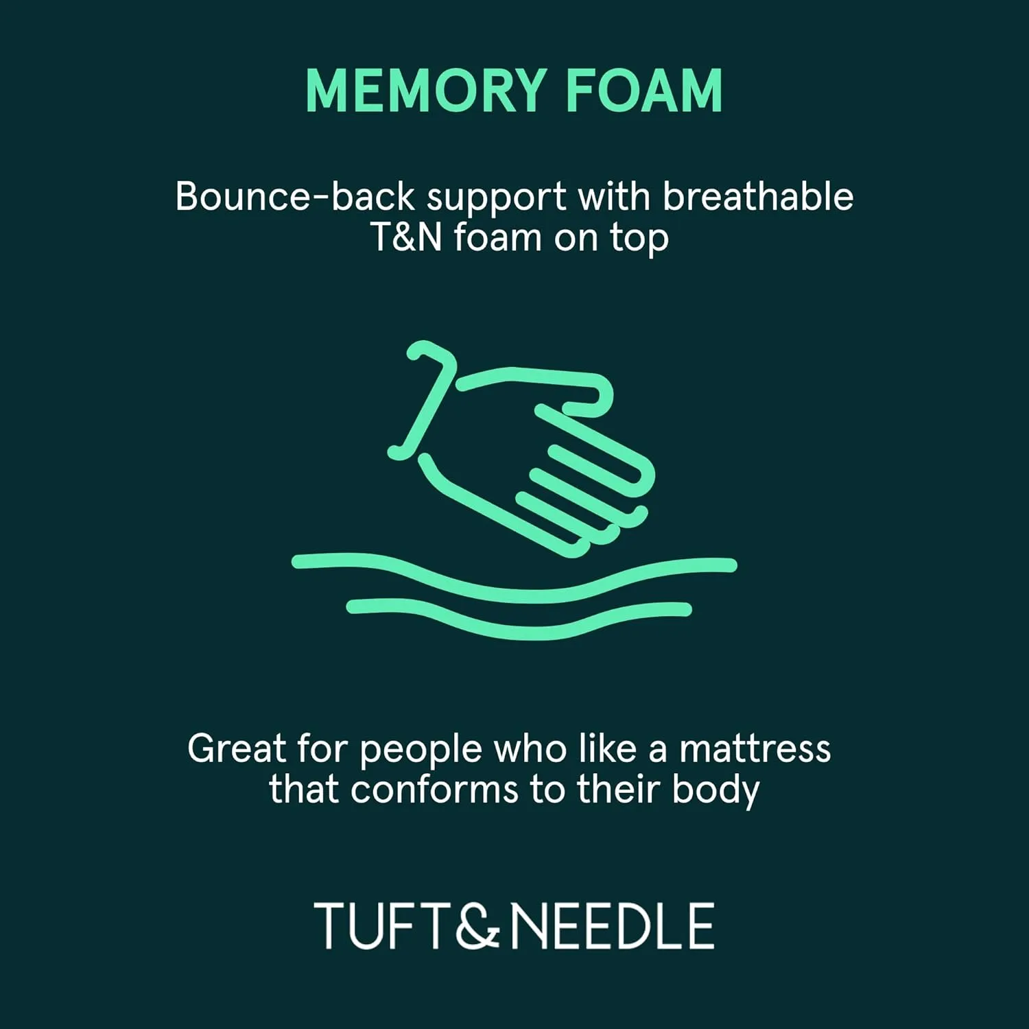 Tuft & Needle Original Medium King Size Adaptive Foam Mattress in a Box, Cooling Gel, Pressure Relief, Supportive, 100 Night Trial, Fiberglass Free, CertiPUR-US, 10-Year Limited Warranty