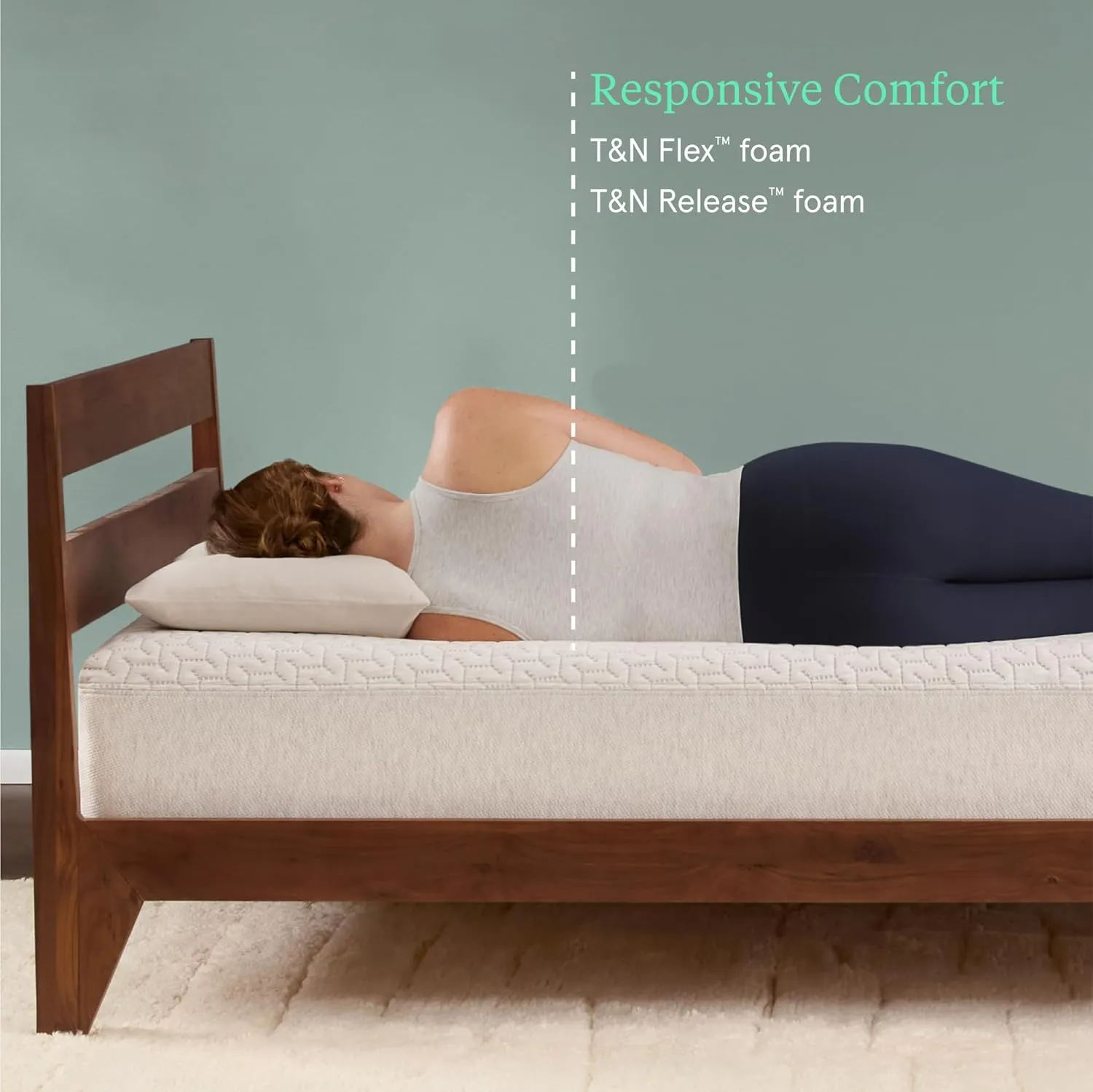 Tuft & Needle Original Medium King Size Adaptive Foam Mattress in a Box, Cooling Gel, Pressure Relief, Supportive, 100 Night Trial, Fiberglass Free, CertiPUR-US, 10-Year Limited Warranty