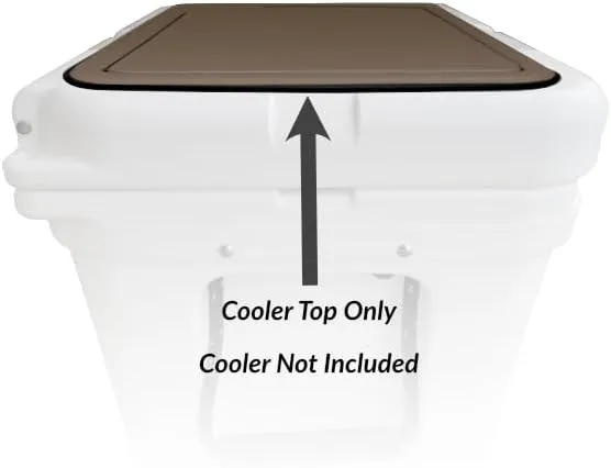 Tundra 45 Cooler Lid Tops - EVA Foam YETI Chest Cooler Peel and Stick Comfort Pad - Hard Side Camping, Boating, Tail Gate, Ice Box Top Cushion