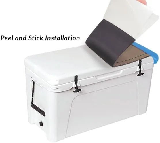 Tundra 45 Cooler Lid Tops - EVA Foam YETI Chest Cooler Peel and Stick Comfort Pad - Hard Side Camping, Boating, Tail Gate, Ice Box Top Cushion