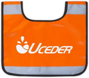 UCEDER Winch Cable Damper Heavy Duty Vinyl Construction Car Off-Road Safety Recovery Dampener Blanket with Reflective Strips and Storage Pocket(Orange,1)