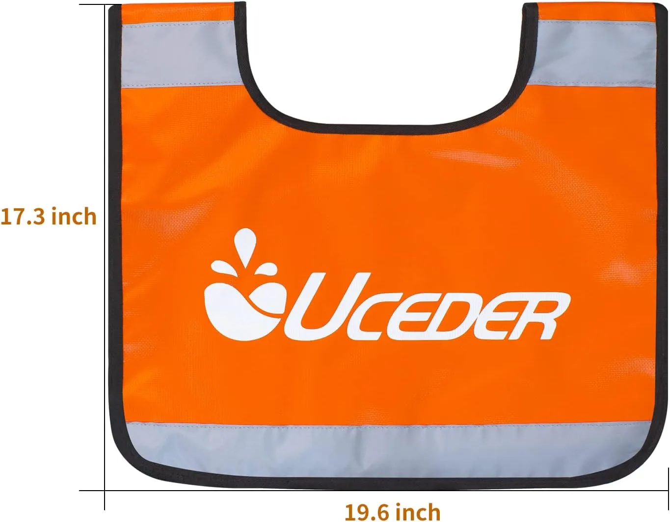UCEDER Winch Cable Damper Heavy Duty Vinyl Construction Car Off-Road Safety Recovery Dampener Blanket with Reflective Strips and Storage Pocket(Orange,1)