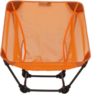 Ultralight Backpacking Chair, Aluminium Alloy Legless Ground Chair, Foldable Camping Chair for Adult, Hiking, Camping, Picnic, Fishing, RV, Balcony, Paddleboard, Beach, Indoor (Orange)