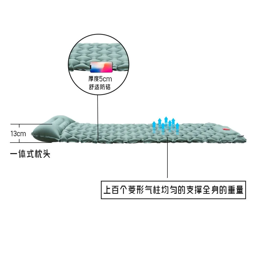 Ultralight Inflatable Camping Sleeping Pad, Single