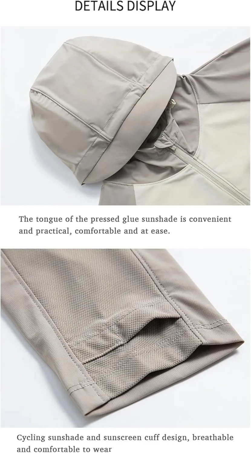 Unisex UV Protection Jacket Quick Dry Stretch Windbreaker Camping Cycling Climbing Anti-UV Coat