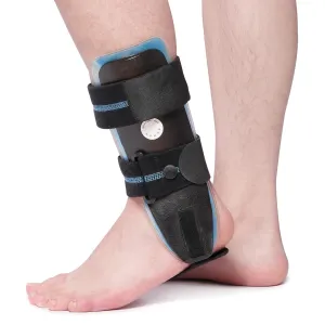 Velpeau Air Gel Foam Ankle Stabilizer Support Brace for Sprained Ankle, Ligament Injury, Tendonitis, Adjustable Rigid Stirrup Ankle Splint for Women and Men (Gel Version, Small, Left Foot)