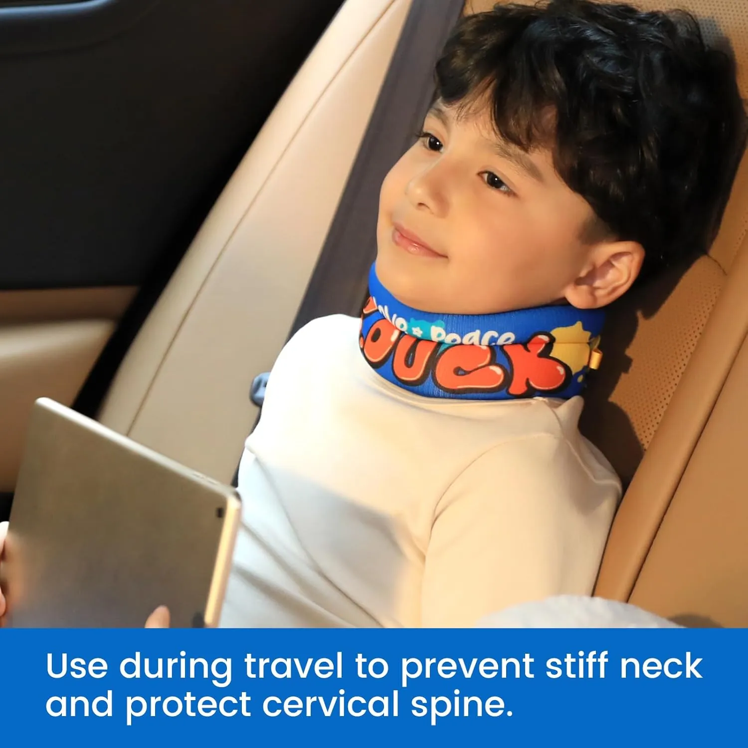 Velpeau Soft Neck Brace for Posture Correction, Prevent Head Forward for Kids Teens Boys Girls - Foam Cervical Collar, Spinal Support to Improve Slouch, Prevent Humpback, Pain Relief (S: 10.5-11.5")