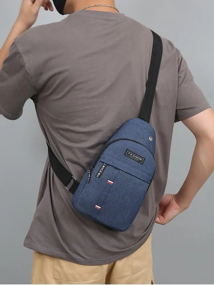 Versatile Sling Backpack & Crossbody Bag with Multiple Pockets – Perfect for Travel, Hiking & Everyday Use (Blue)