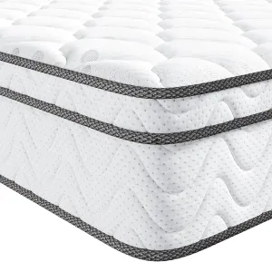 Vesgantti Full Size Mattress, 10 Inch Hybrid Double Bed Mattress in a Box with Memory Foam and Pocket Spring, Ergonomic Design & Pressure Relief, Medium Firm Feel, 54"*75"*10"