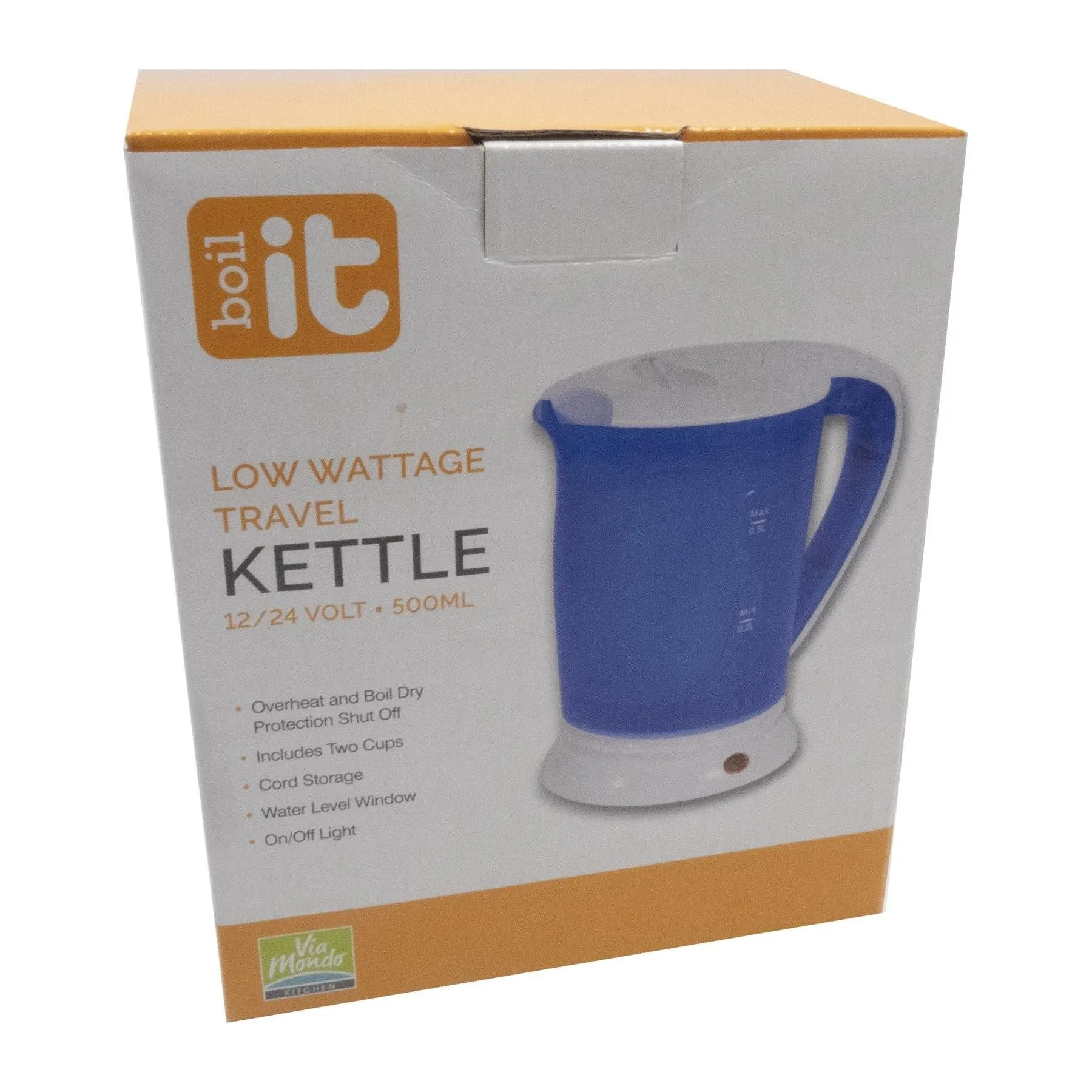 Via Mondo Boil It Travel Kettle   2 Cups