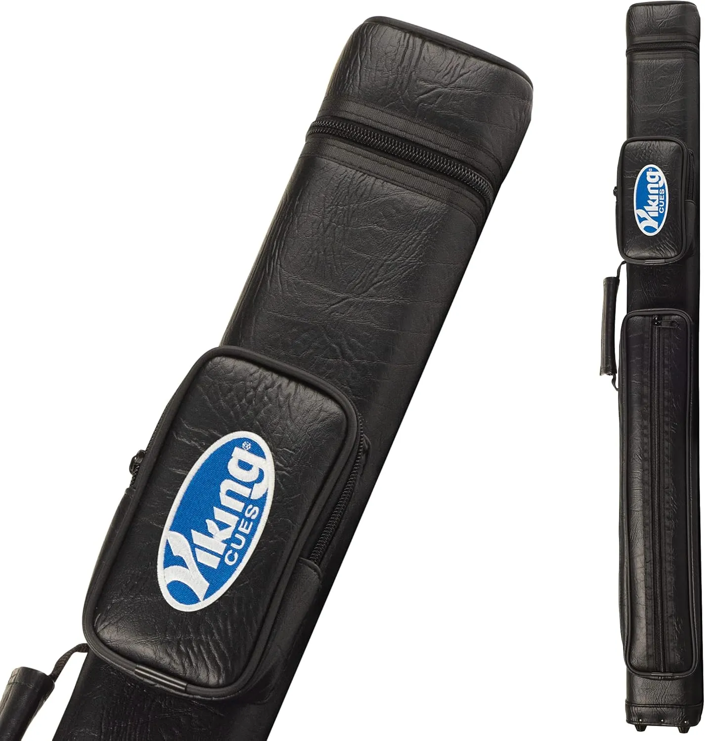 Viking Valhalla Hard Pool Cue Case, Hard Pool Stick Case with Shoulder Strap, Vinyl Shell and Felt Interior, Billiard Cue Case, Pool Cue Holder, Pool Table Accessories, Billiards Equipment